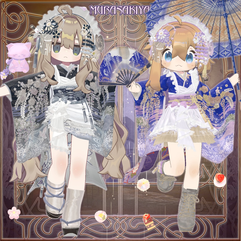 麗夢千歳 和風メイドロリータ MAIKO MAID IN REVERIE #MURASAKIYA ワールド展示中 ギミック付き4パターン衣装