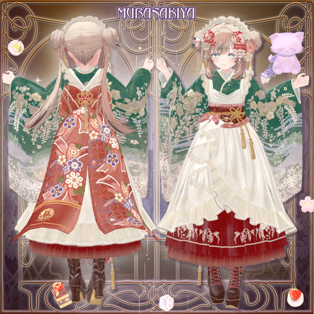 麗夢千歳 和風メイドロリータ MAIKO MAID IN REVERIE #MURASAKIYA ワールド展示中 ギミック付き4パターン衣装