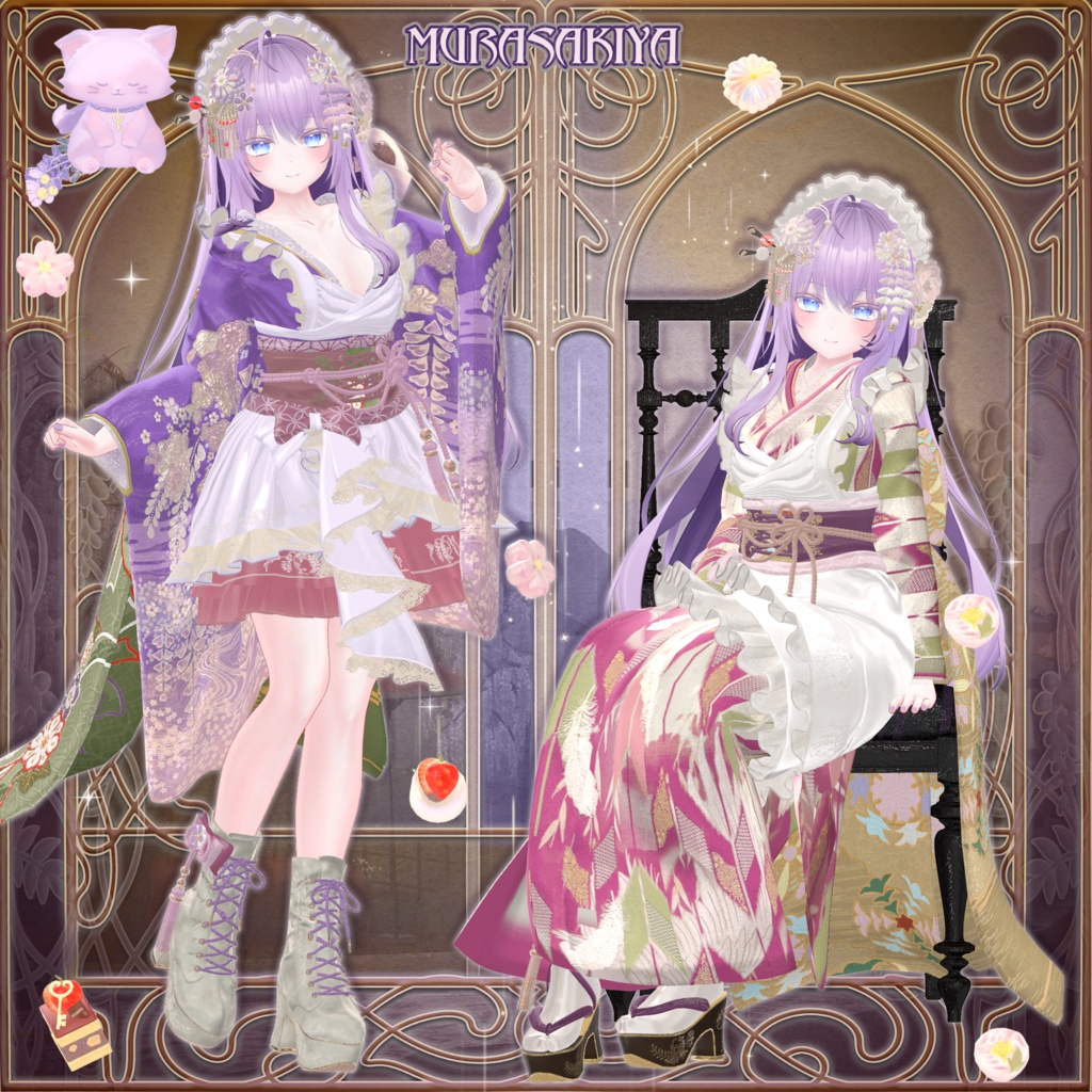 麗夢千歳 和風メイドロリータ MAIKO MAID IN REVERIE #MURASAKIYA ワールド展示中 ギミック付き4パターン衣装