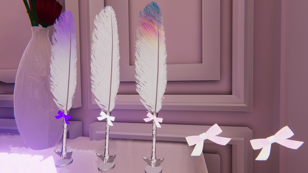 【Free】一部無料 魔法の羽根ペン アバター&ワールド用(QvPen差し替え) Magical Quill Pen For Avatar &For World(QvPen)(FREE) #MURASAKIYA