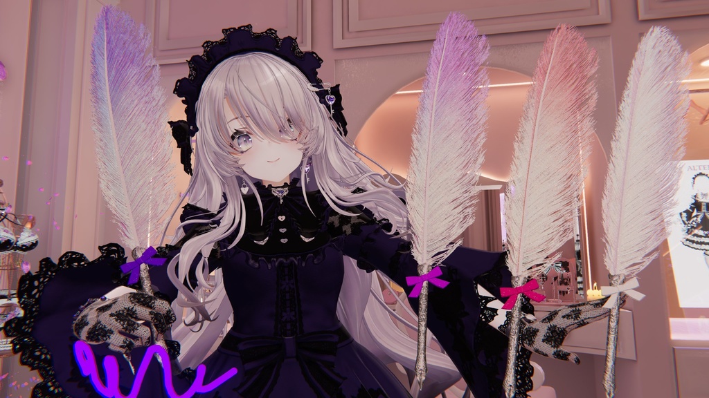 【Free】一部無料 魔法の羽根ペン アバター&ワールド用(QvPen差し替え) Magical Quill Pen For Avatar &For World(QvPen)(FREE) #MURASAKIYA