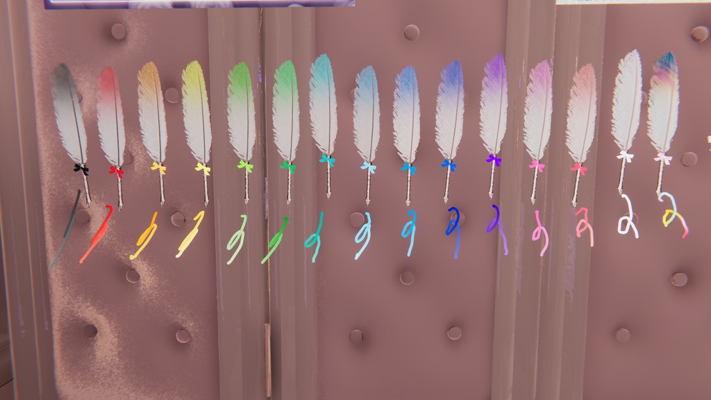 【Free】一部無料 魔法の羽根ペン アバター&ワールド用(QvPen差し替え) Magical Quill Pen For Avatar &For World(QvPen)(FREE) #MURASAKIYA