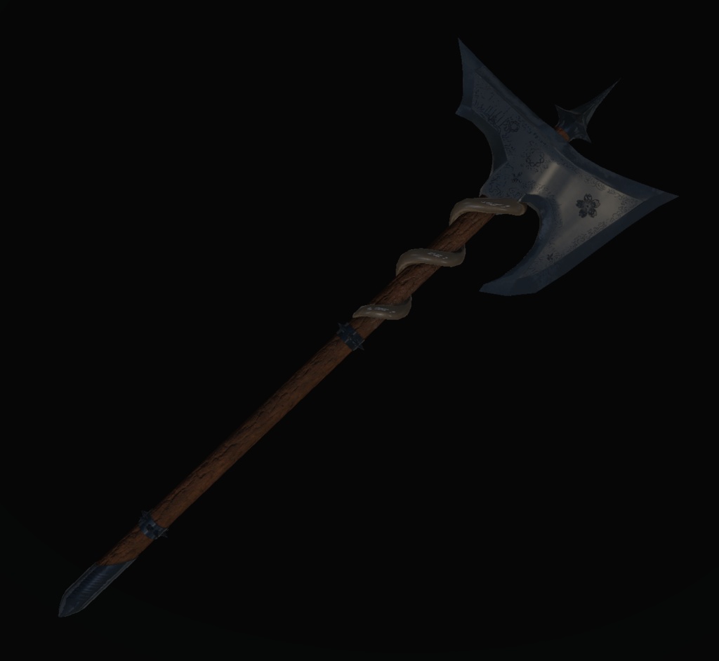 Nordic Serpent Axe