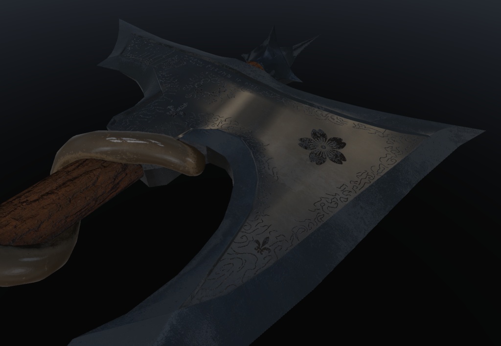 Nordic Serpent Axe