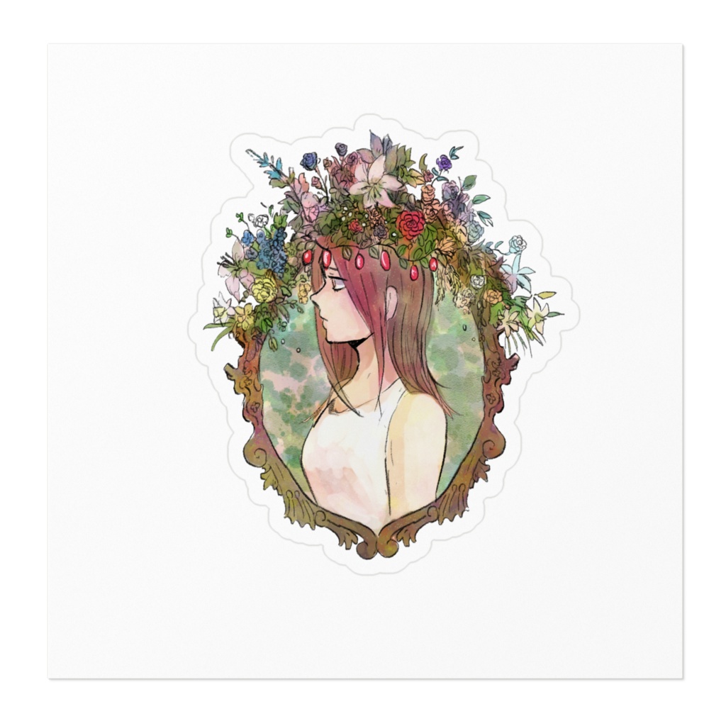 お花ちゃんのステッカー