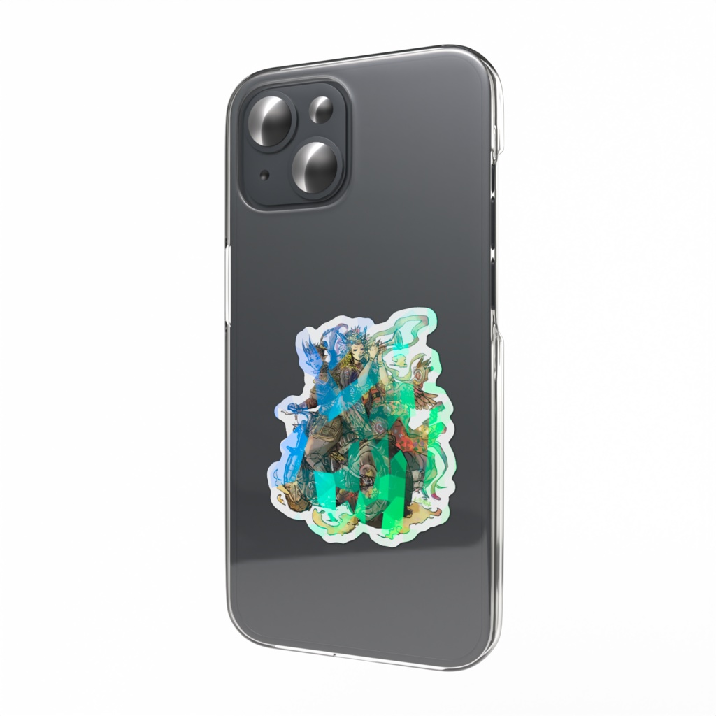 ホログラムスマホステッカー(ライダー&迦陵頻伽)