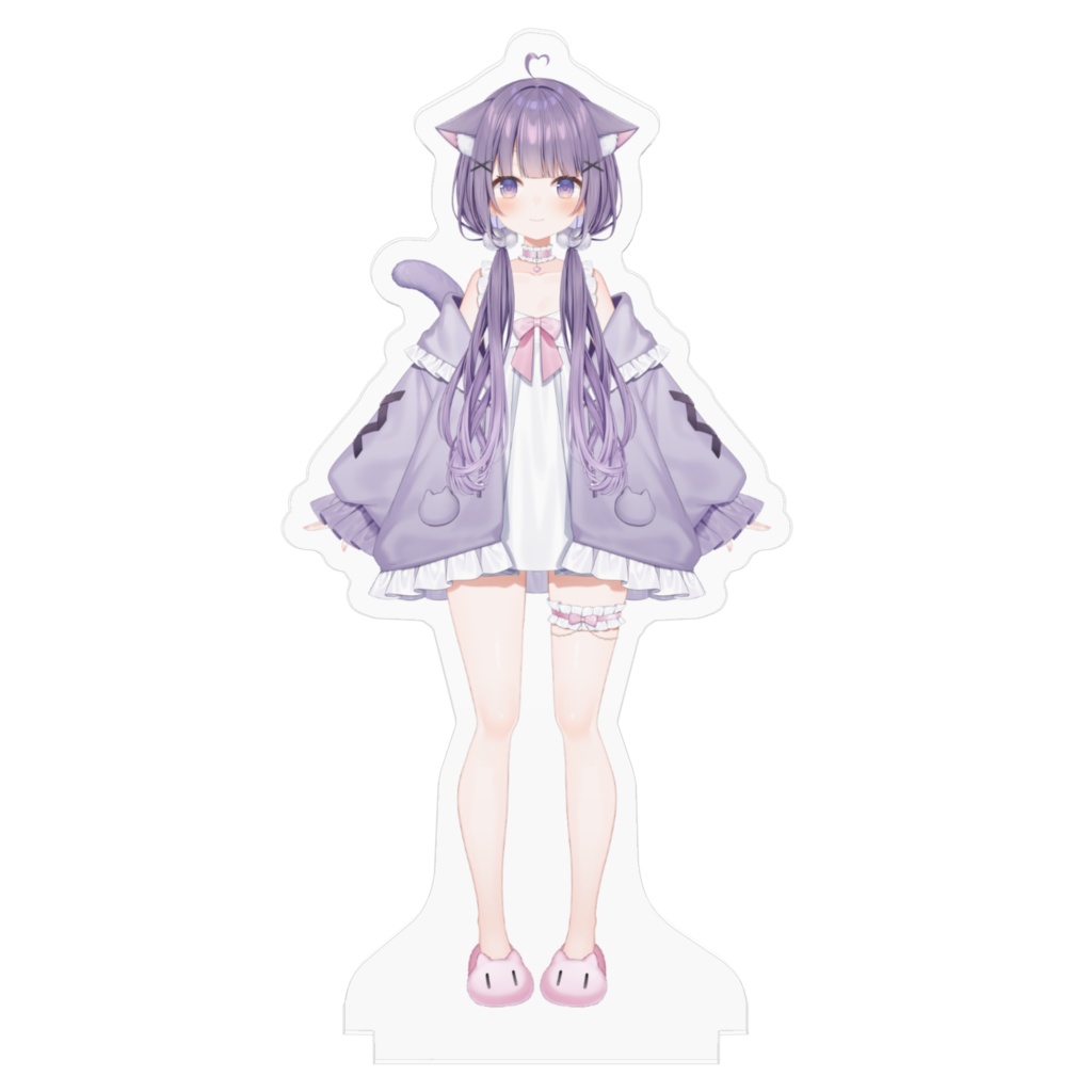 白乃羽いと 部屋着衣装 (紫髪ver
