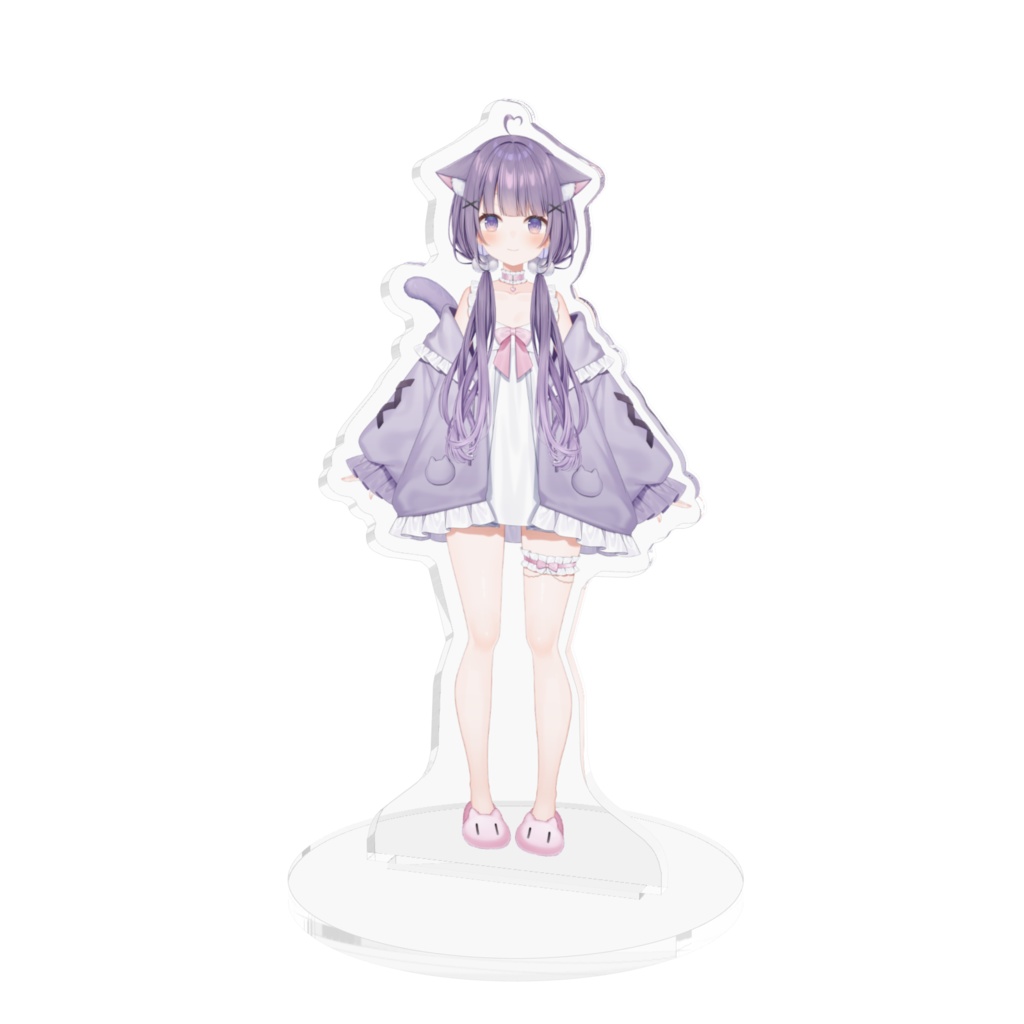 白乃羽いと 部屋着衣装 (紫髪ver