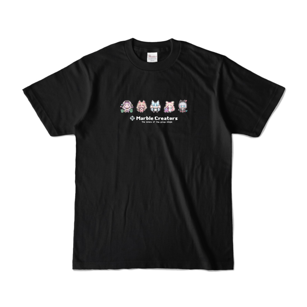 MarbleCreators ドット絵Tシャツ (Black)