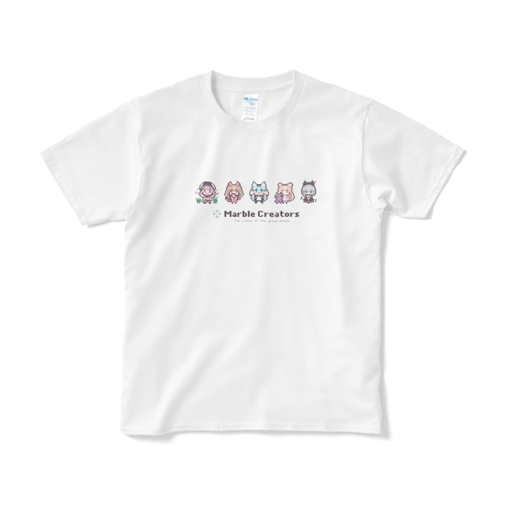 MarbleCreators ドット絵Tシャツ (White)