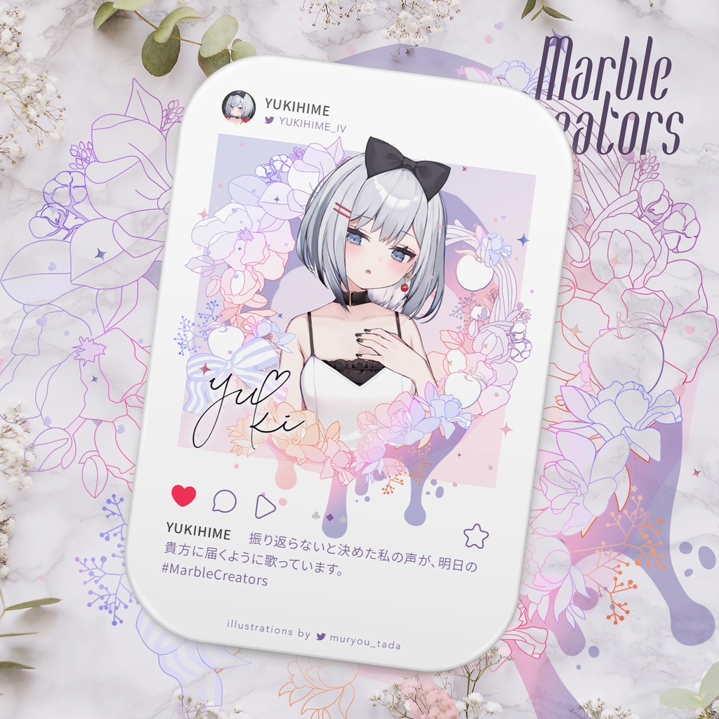 MarbleCreators SNS風缶バッジ