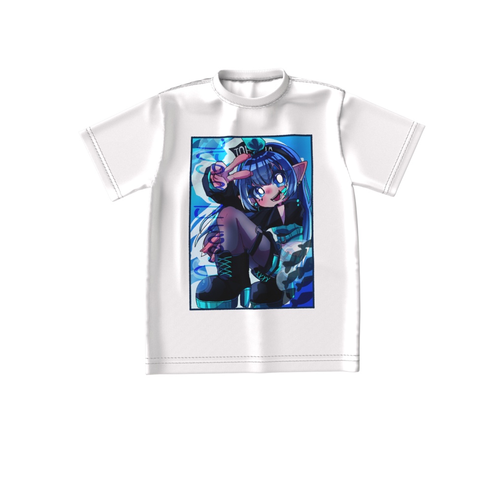 涼海そあら　ビックシルエットTシャツ(白)