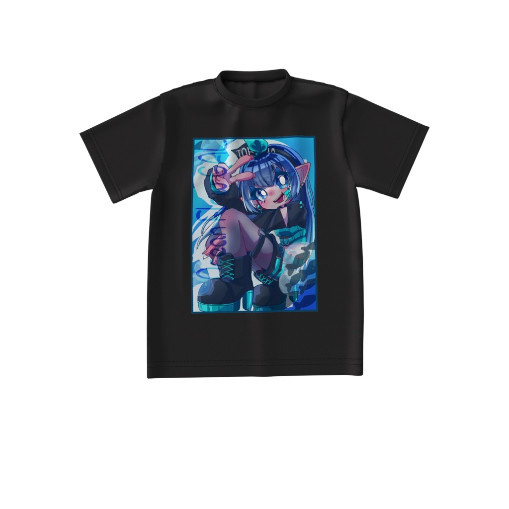 涼海そあら ビックシルエットTシャツ(黒)