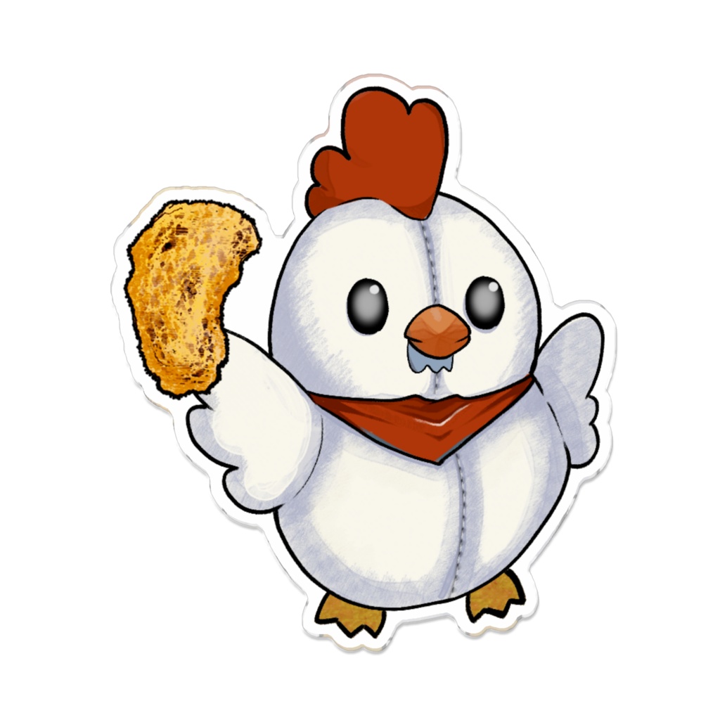よだれチキンバッジ