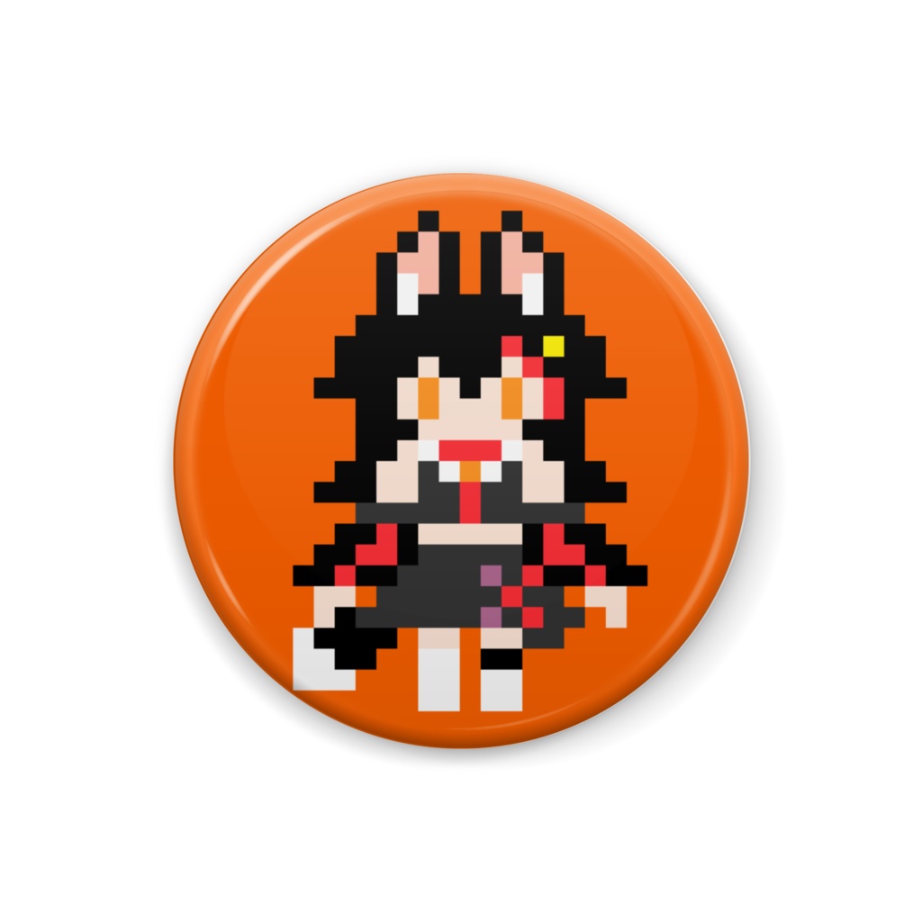 【非公式】大神ミオ ドット絵缶バッジ【ホロライブ】