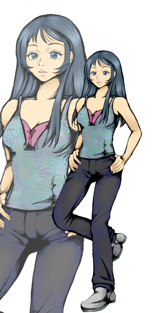 女性立ち絵素材1【PNG・背景透過】商用利用OK