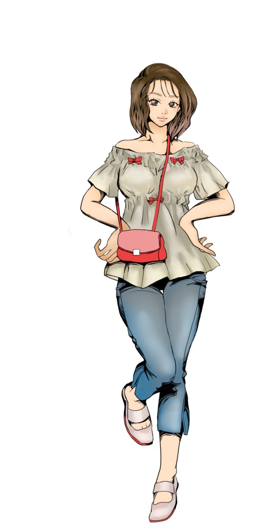女性立ち絵素材4【PNG・背景透過】商用利用OK