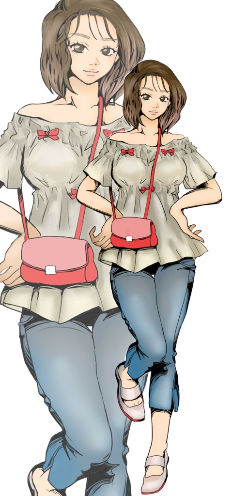 女性立ち絵素材4【PNG・背景透過】商用利用OK