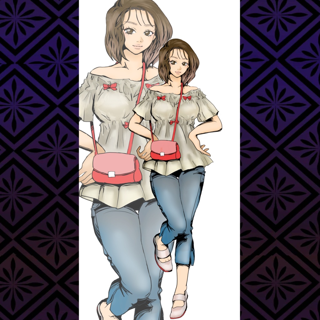女性立ち絵素材4【PNG・背景透過】商用利用OK