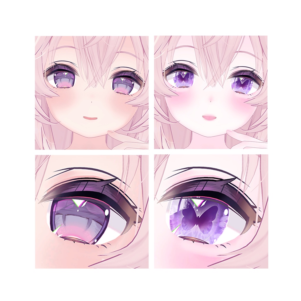 ♡【ソラハsoraha向け】6色蝶の瞳「EYE改變」2.0