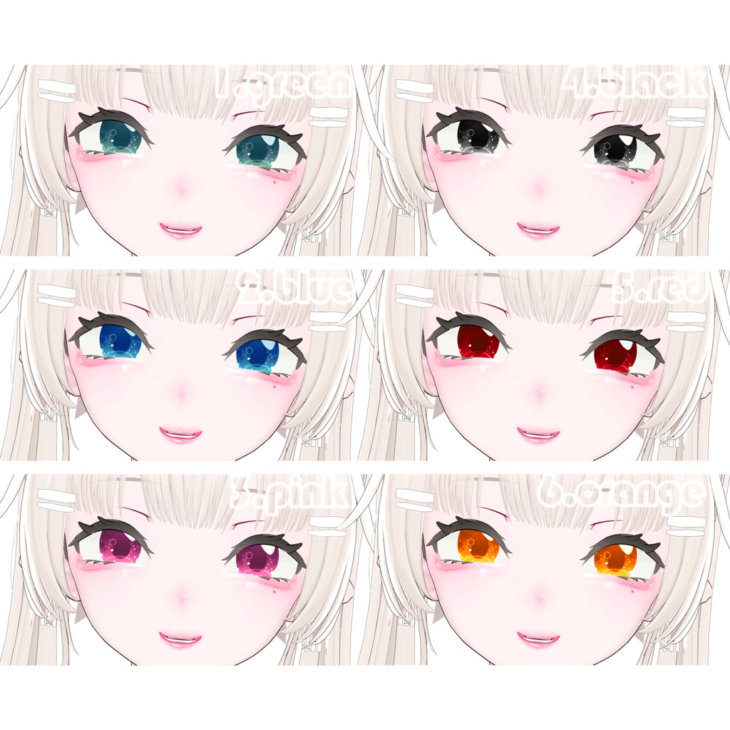♡【龍のヨルちゃんyoll向け】桃のソーダ 2.0 Body+Eye