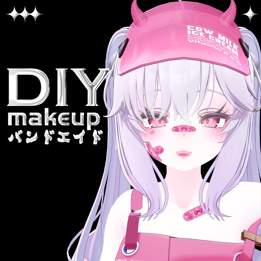 ♡【DIY Makeup 21種類の化粧紋】バンドエイドbandage