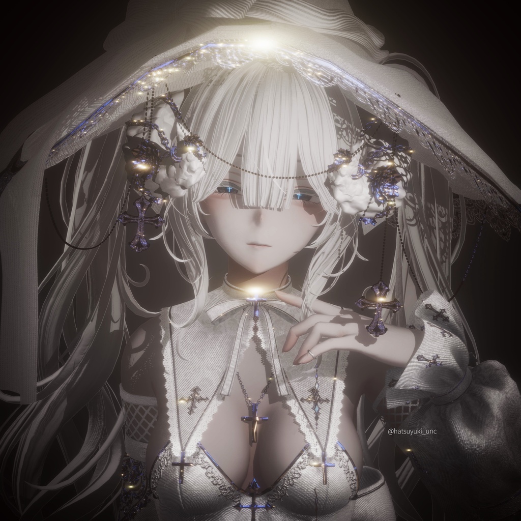 漆黒の魔角 & Dark Horn😈【3Dモデル For VRChat】ver_1.03