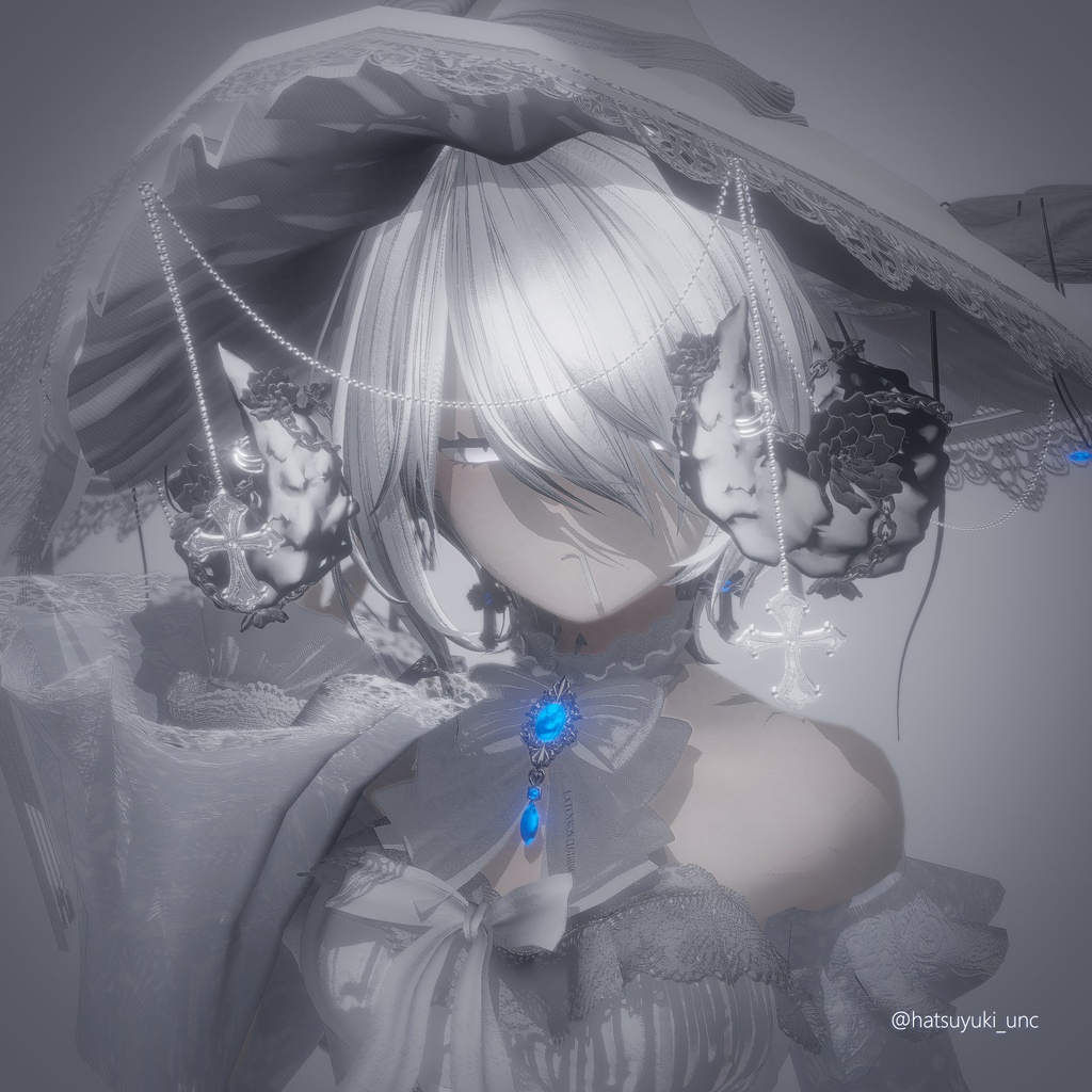 漆黒の魔角 & Dark Horn😈【3Dモデル For VRChat】ver_1.03