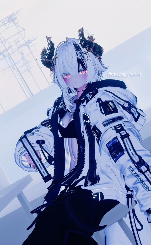 漆黒の魔角 & Dark Horn😈【3Dモデル For VRChat】ver_1.03