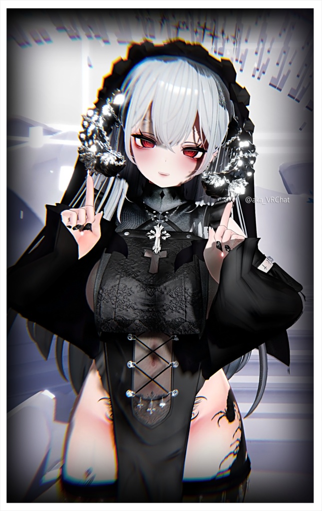 漆黒の魔角 & Dark Horn😈【3Dモデル For VRChat】ver_1.03