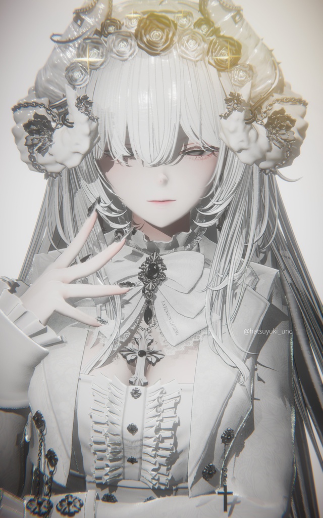 漆黒の魔角 & Dark Horn😈【3Dモデル For VRChat】ver_1.03