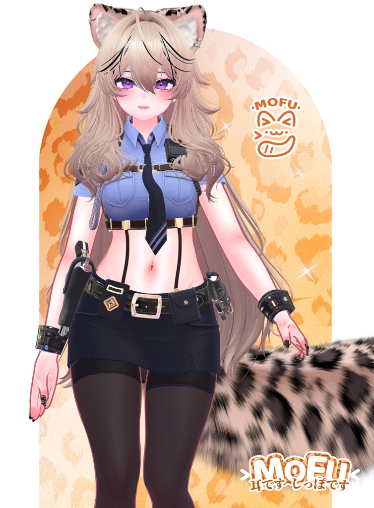 MOFU EARS & TAIL🍒【3Dモデル For VRChat】ver1.0.4