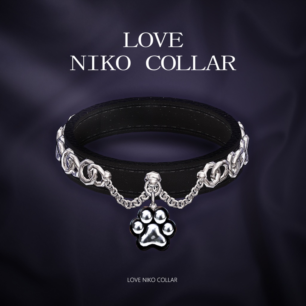 LOVE NIKO COLLAR🐾【3Dモデル For VRChat】