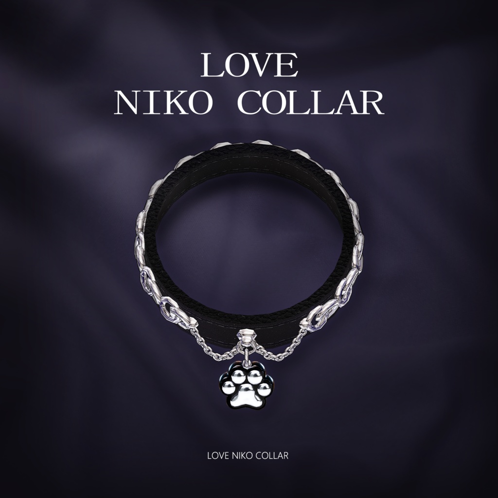 LOVE NIKO COLLAR🐾【3Dモデル For VRChat】