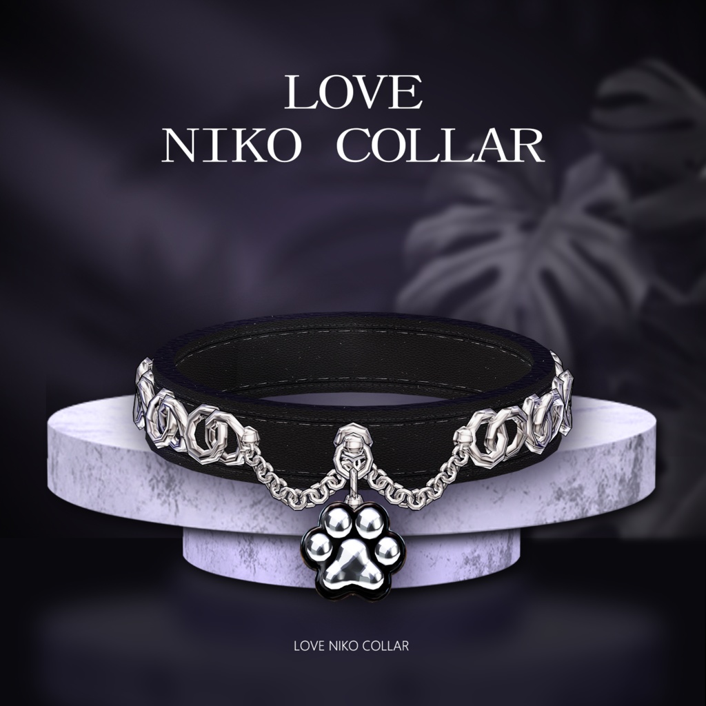 LOVE NIKO COLLAR🐾【3Dモデル For VRChat】