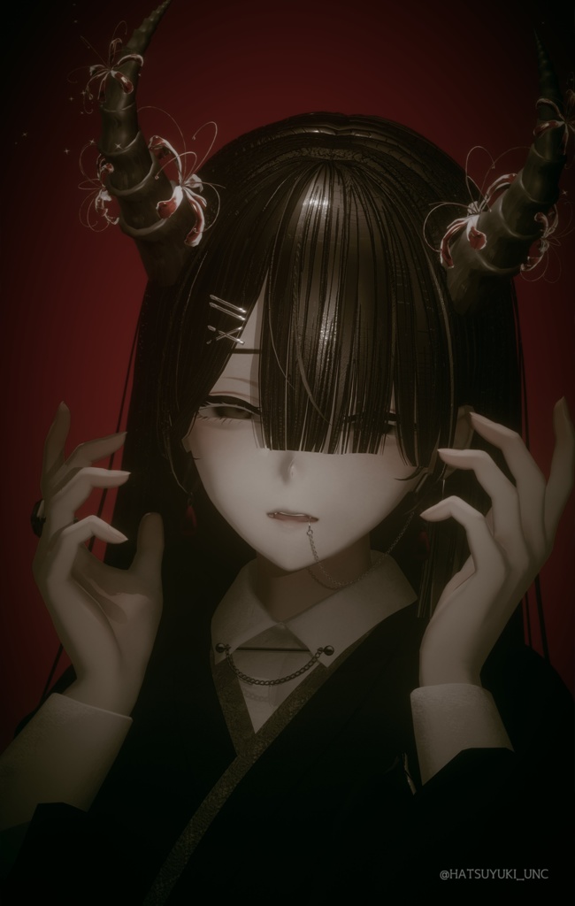 彼岸花魔角 & Lycorisradiata horn😈【3Dモデル For VRChat】