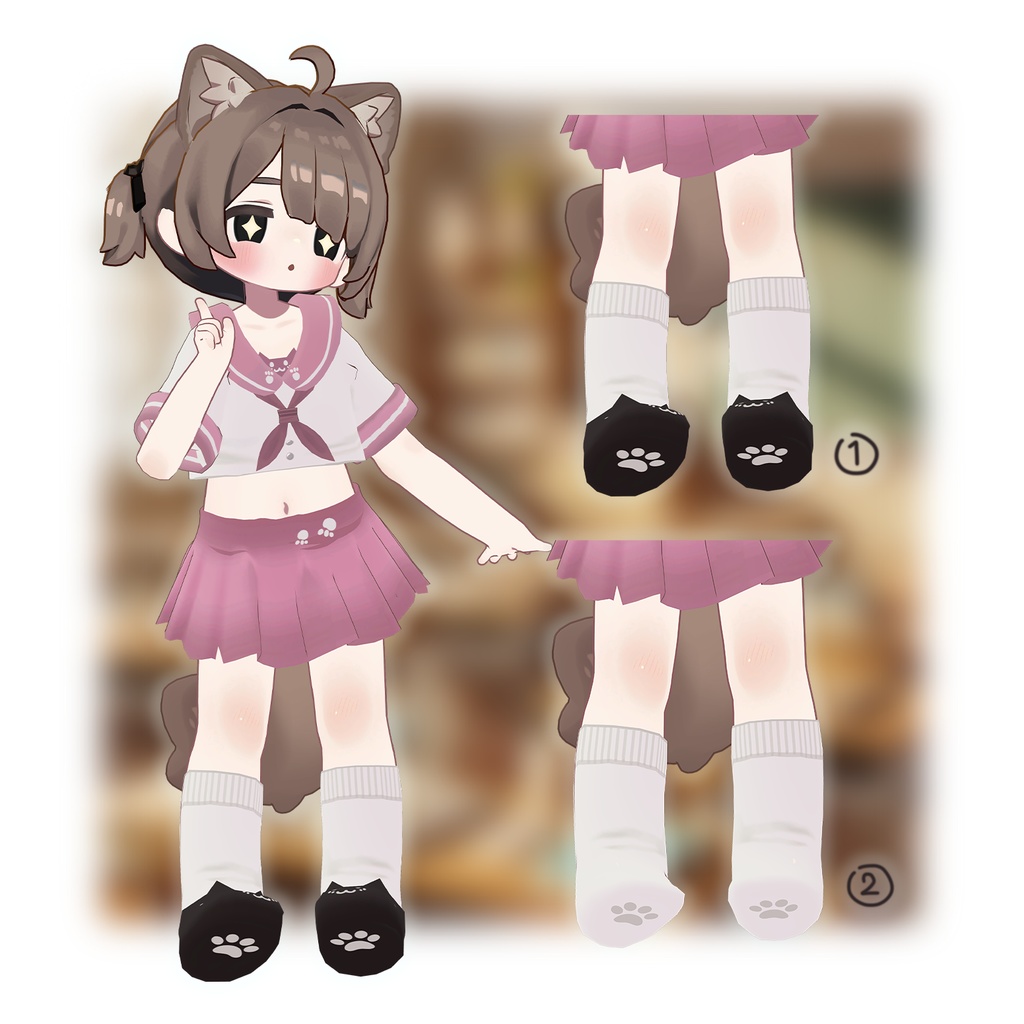 Neno Sailor suit 『🐱🐶対応衣装』v1.01