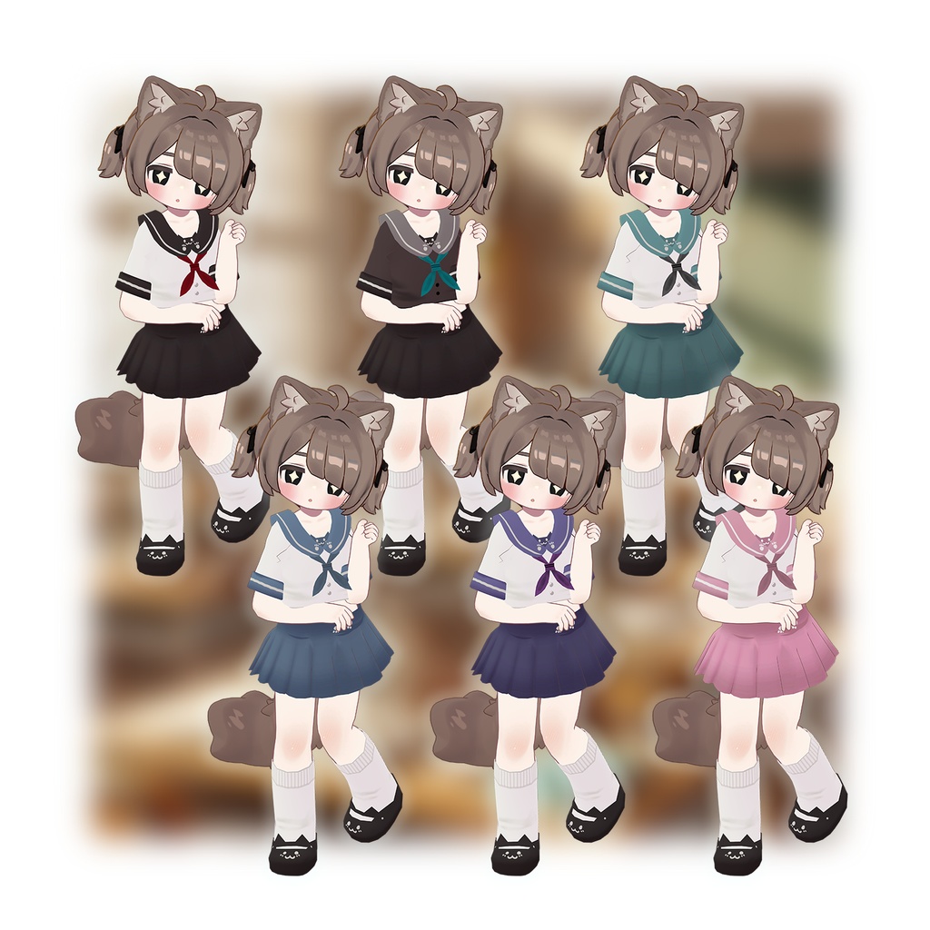 Neno Sailor suit 『🐱🐶対応衣装』v1.01