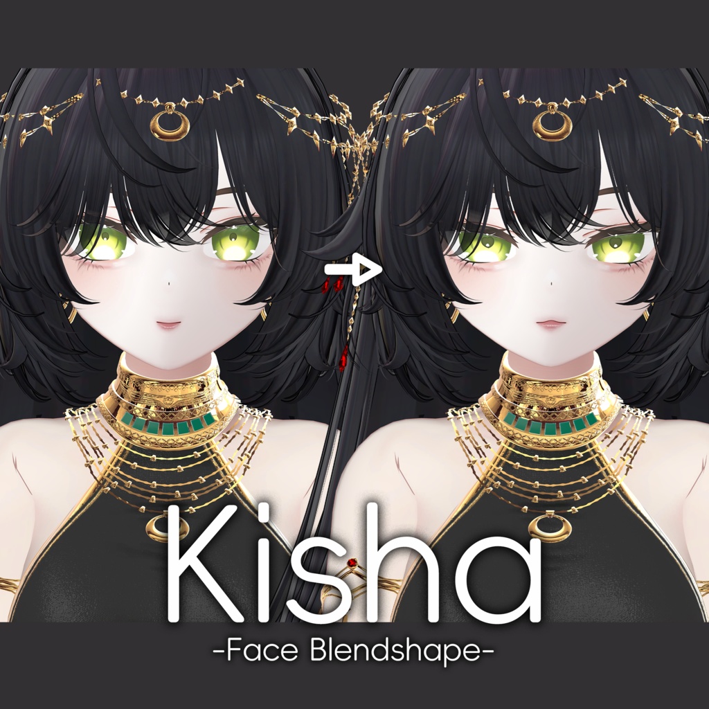 【キシャ Kisha 専用】MAKEUP & Face Blendshape