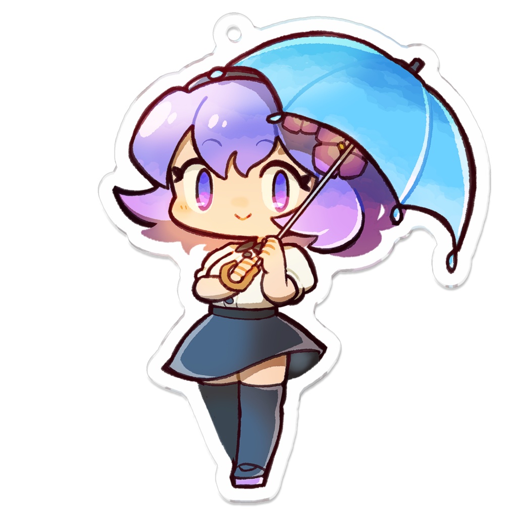 【アクキー】紫陽花と雨のお姉さん