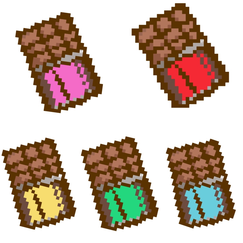 ドット絵 板チョコレート