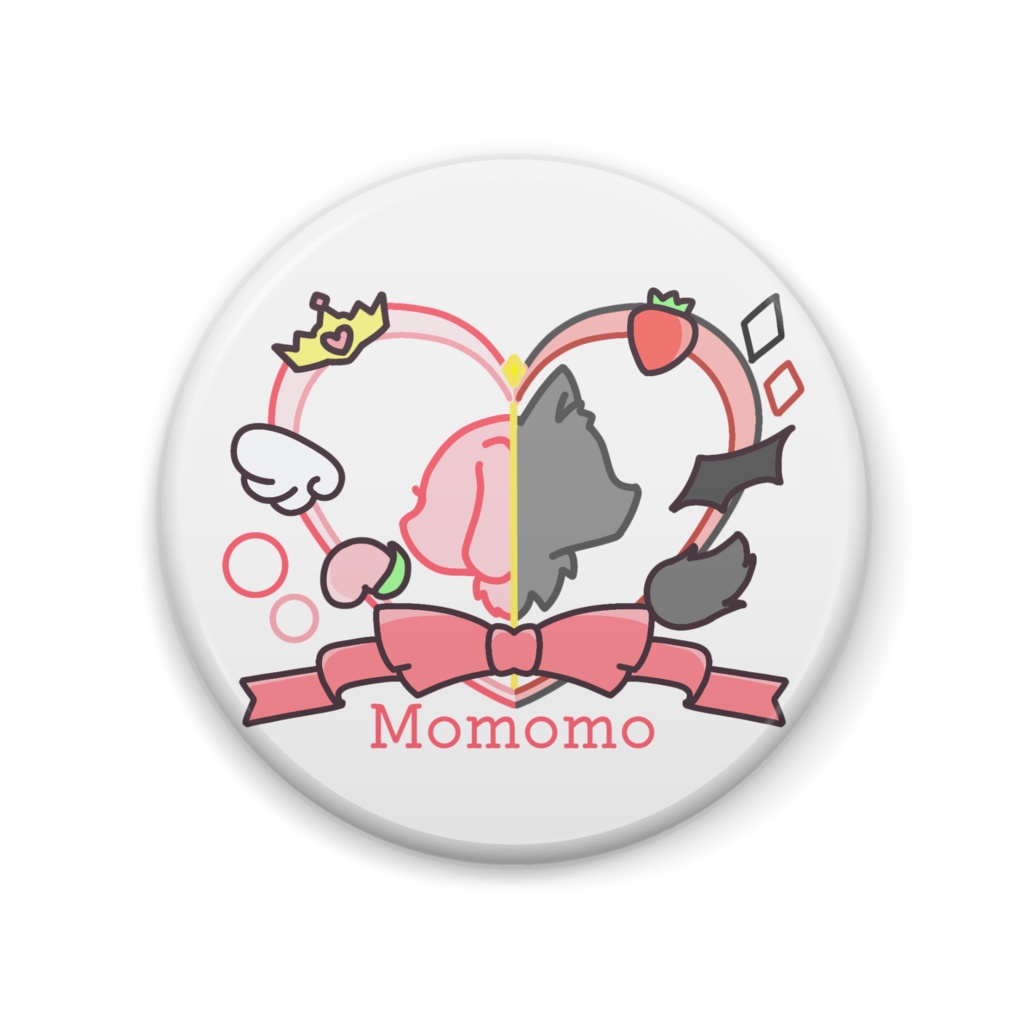 缶バッチ Momomo シンボルマークver