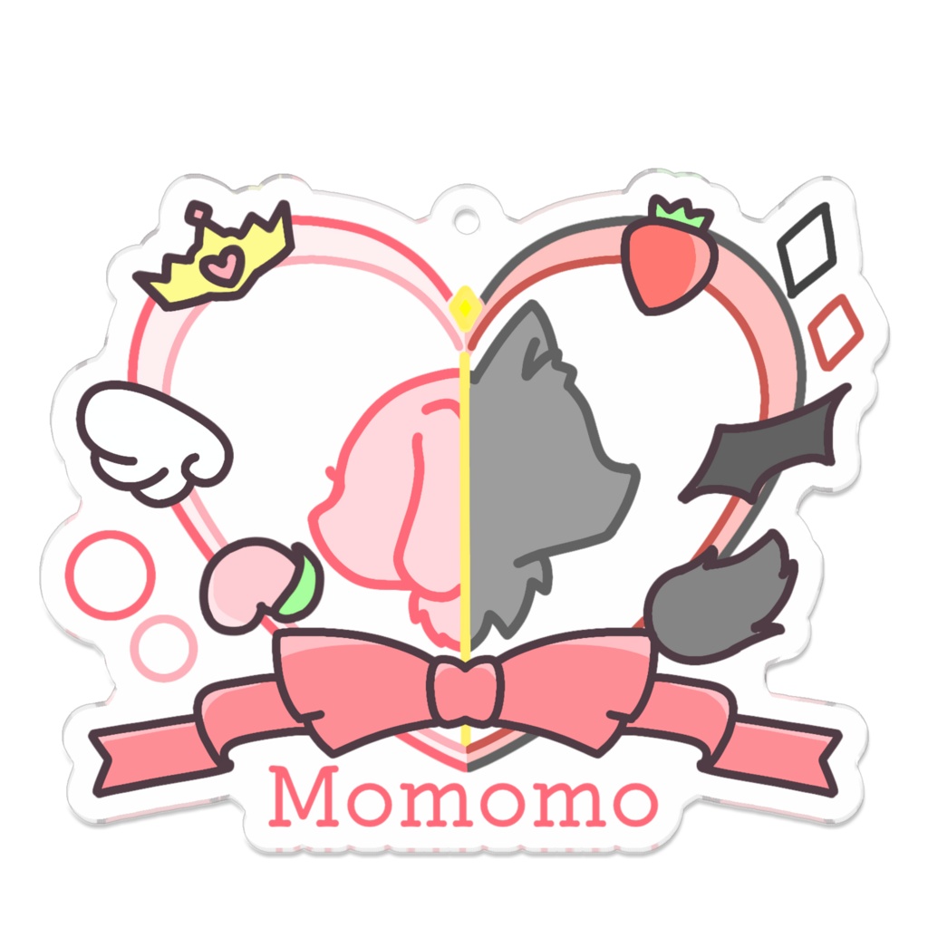 アクリルキーホルダー Momomo シンボルマークver