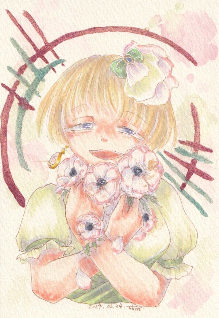 ハガキサイズドローイング