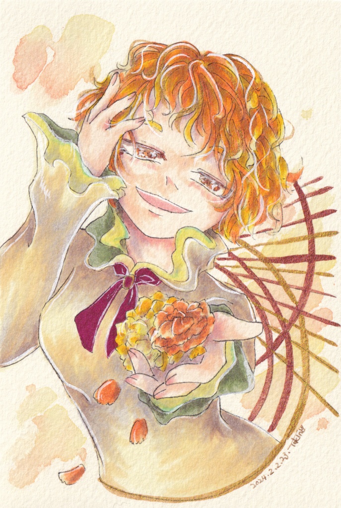 ハガキサイズドローイング