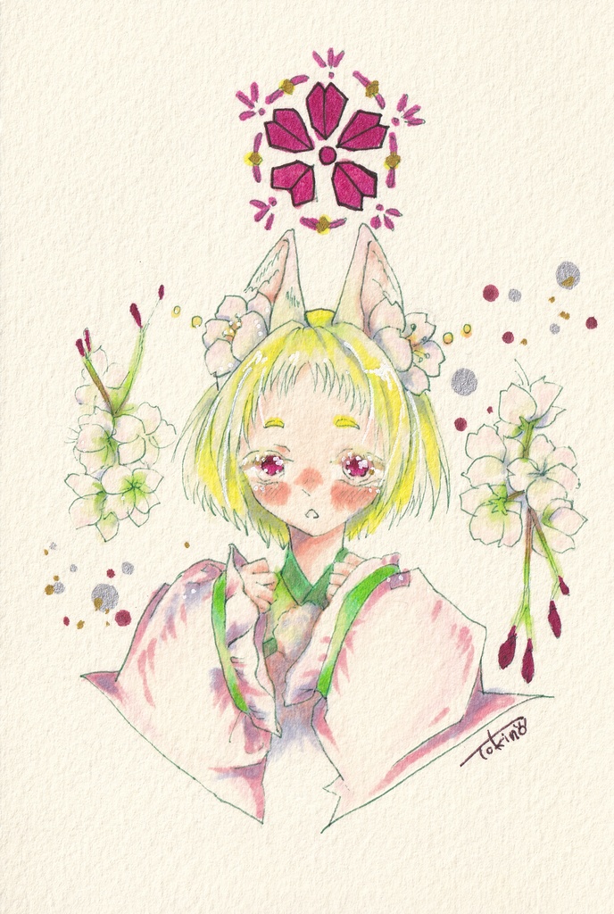 ハガキサイズドローイング