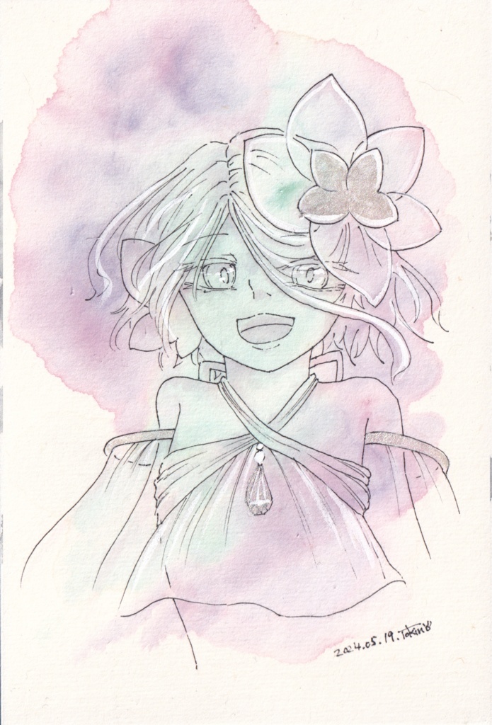 ハガキサイズドローイング