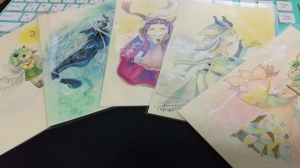 ハガキサイズドローイング