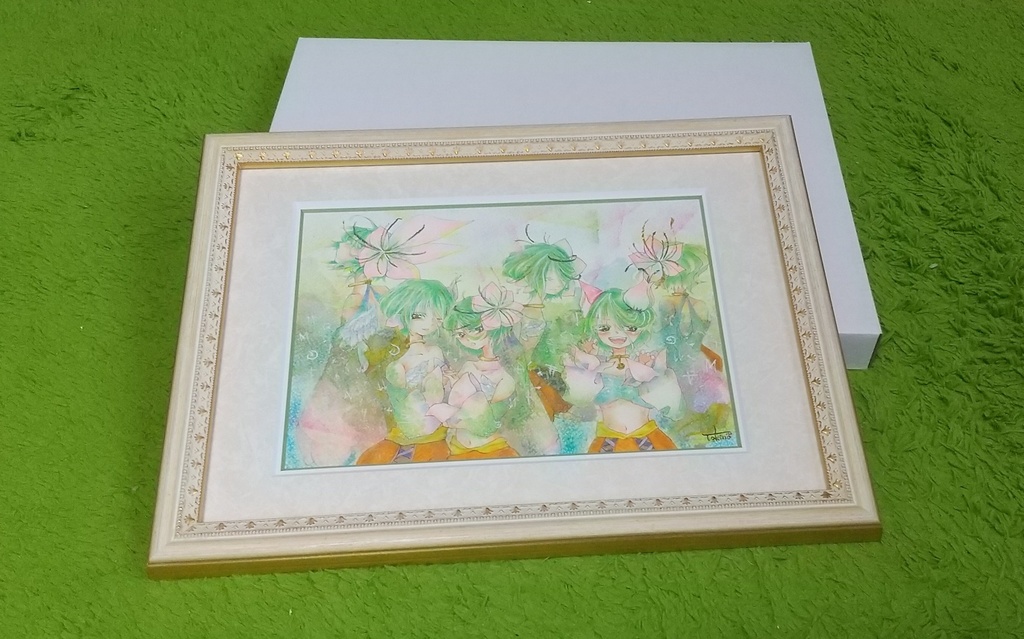 額装原画 「あしあと」