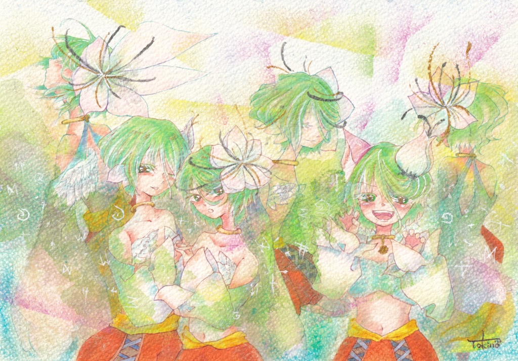 額装原画　「あしあと」
